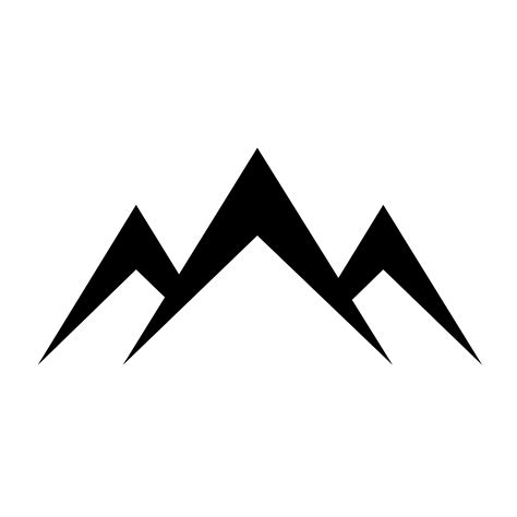 Sign Of Mountain Icon 574516 Vector Art At Vecteezy
