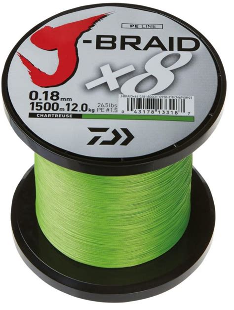 New Daiwa J Braid X Fishing Line Bulk M Spool Chartreuse Lb