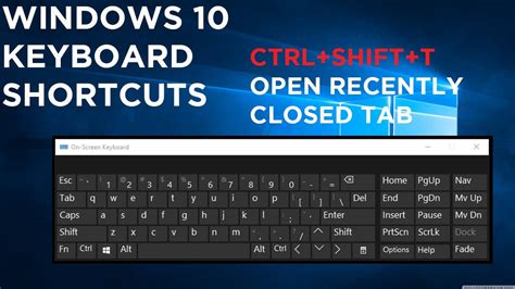 Windows 10 Keyboard Shortcuts Quick Shortcuts Windows 10 Keyboard