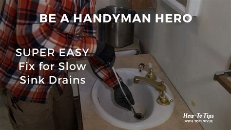 Yet sometimes, the issue requires a professional's help. SUPER EASY Fix for Slow Sink Drains - YouTube