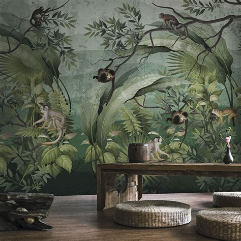 Moderne Tapete Inside The Jungle Now Edizioni Mit Naturmotiv