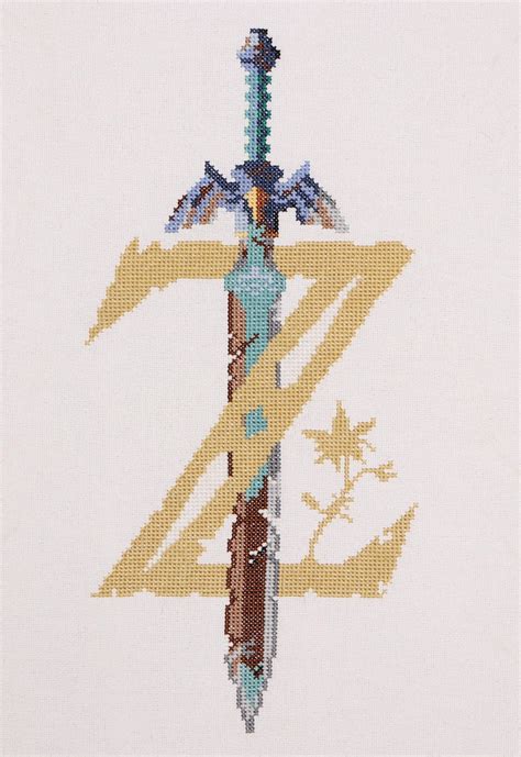 I Designed And Cross Stitched My Very One Legend Of Zelda Breath Of The