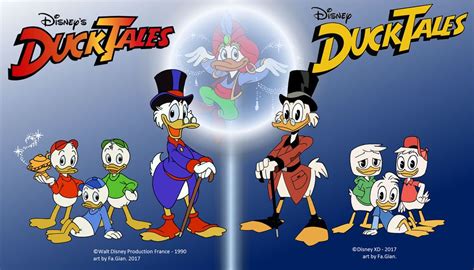 Ducktales 1990 Vs 2017 By Fagian On Deviantart Disney Cartoon
