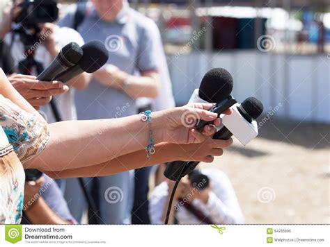 Press Conference Journalism Stock Photo Image Of Journalist Human