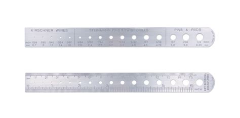 K Wire Ruler And Pin Gauge Bowers Medical Supply
