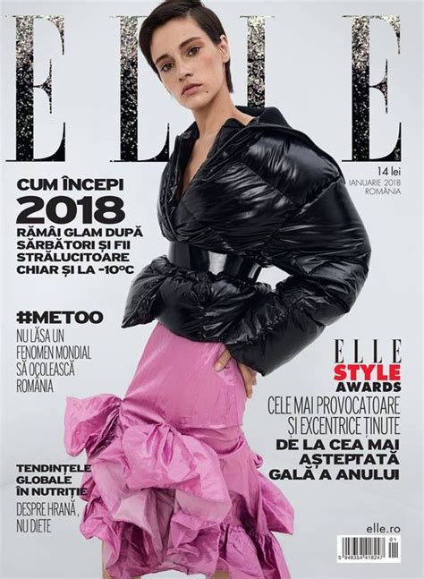Elle Romania January 2018 Cover Elle Romania