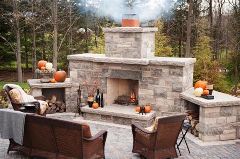 Simple Cinder Block Outdoor Fireplace Rickyhil Outdoor Ideas Ideas