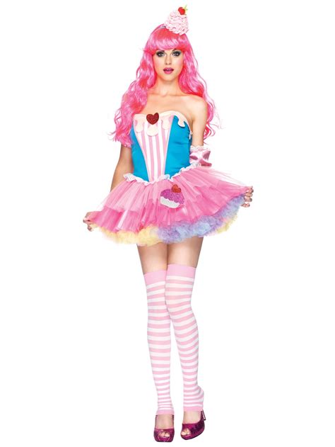 Sugar And Spice Cupcake Food Katy Perry Birthday Party Women Costume M