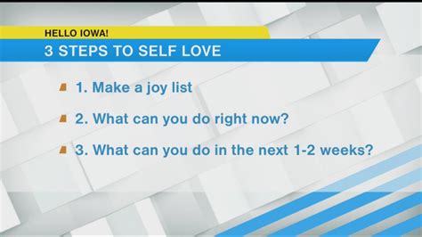Three Steps To Love Yourself