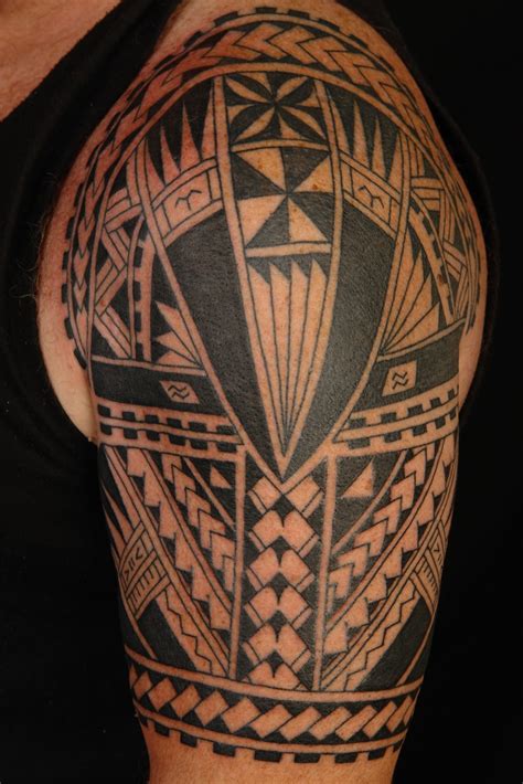 Shane Tattoos Polynesiansamoan Influenced Half Sleeve