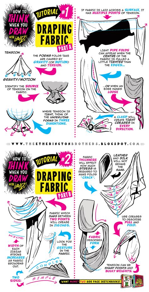 How To Draw Fabric Creases Clothing Fold Tutorial By