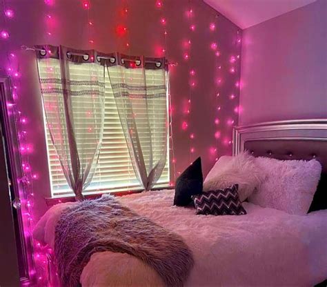Neon Pink Lit Room💕 Room Inspiration Bedroom Bedroom Decor Bedroom