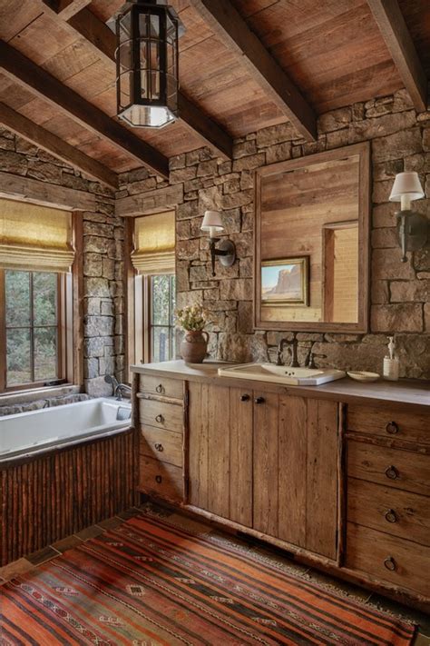 64 rustic bathroom ideas calm and relaxing cool bathrooms