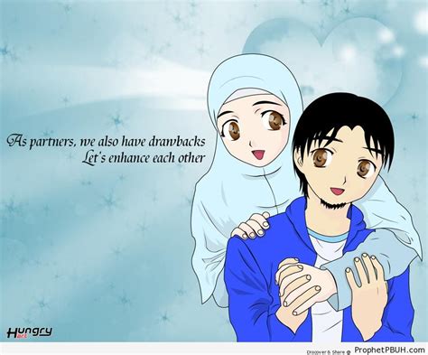 Gambar Kartun Muslim Couple Romantis Galeri Keren