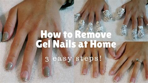 How To Remove Gel Nails At Home 3 Safe And Easy Steps Youtube