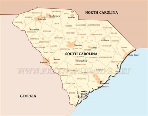 South Carolina Maps