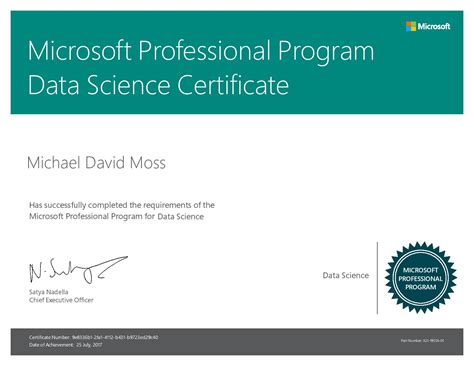 Data Science Certificate Microsoft Word Template Free Word Template