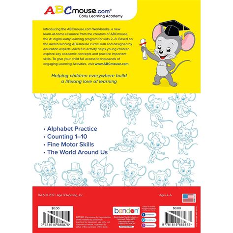 Abcmouse Prek Pre School Learn At Home Educational 320 Page Workbook