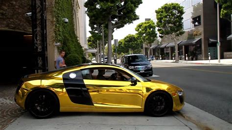 Tygas Golden Chrome Audi R8 Drive By Youtube