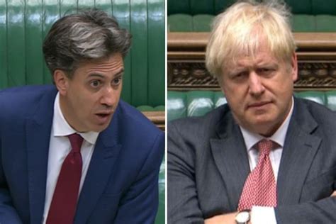ed miliband tells boris johnson to stop blaming others for his brexit mess as pm defends power