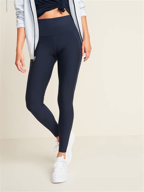 High Waisted Powerpress Built In Sculpt Leggings For Women Old Navy