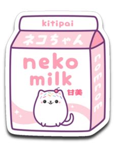 Pink Maneki Neko Stickers - sugarhai | Cute stickers, Kawaii stickers, Anime stickers