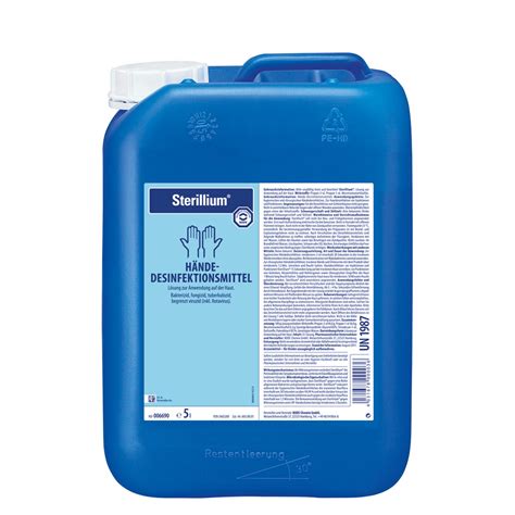 A wide variety of 1 gallon hand sanitizer options are available to you, such as main ingredient, transparent, and age group. Sterillium Hand Sanitizer 5 litres | Praxisdienst