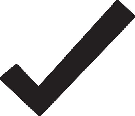 Check Mark Icon Sign Symbol Design 9385801 Png