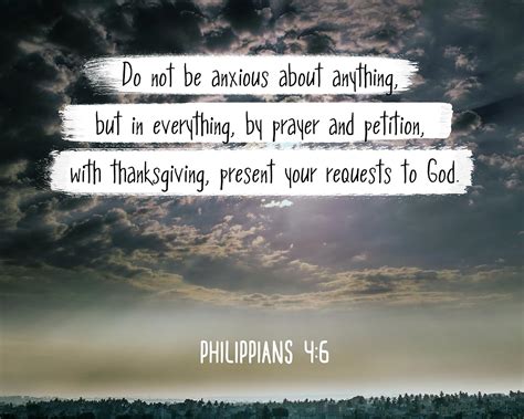 Bible Verse Philippians 46 Do Not Be Anxious About