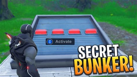 New Secret Underground Bunker Location And How To Open It Fortnite