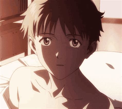 Shy Shinji Blushing Shinji  Shy Shinji Blushing Shinji Handsome Shinji Discover And Share S
