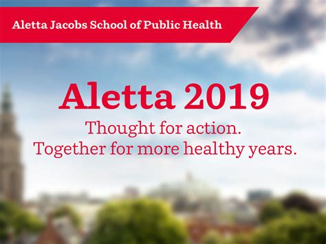 Aletta In 2019 Aletta Jacobs School Of Public Health