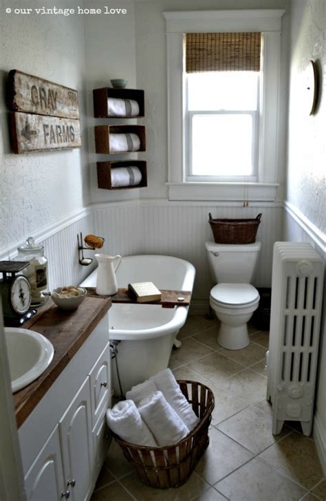 Our Vintage Home Love Farmhouse Bathroom