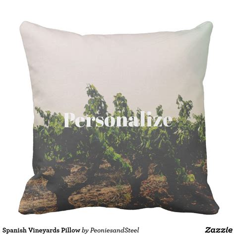 Tuvimos que comprar 1000 nuevas almohadas para nuestra cadena de hoteles. Spanish Vineyards Pillow | Zazzle.com | Pillows, Home ...