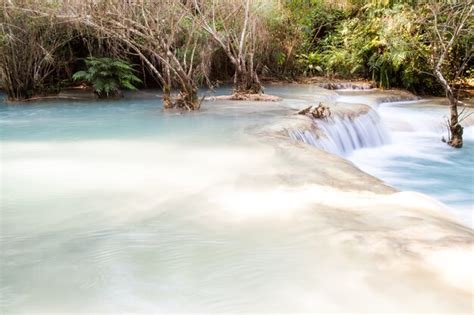 Premium Photo Kuang Si Waterfall Tat Guangxi Luang Prabang Laos