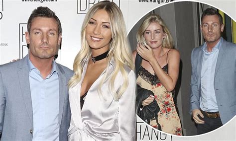 dean gaffney parties the night away with model girlfriend rebekah ward 23 and his daughter