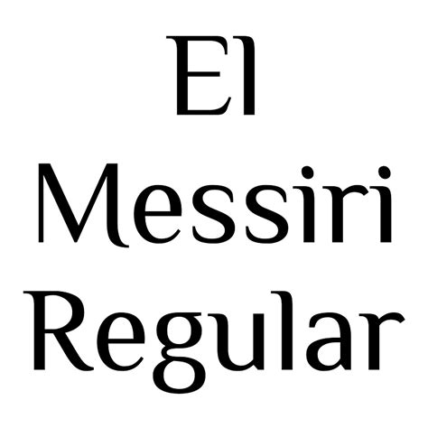 El Messiri Regular Font Free Fonts On Creazilla Creazilla