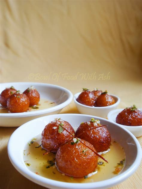 Bowl Of Food With Ash Gulab Jamun Recipe How To Make Gulab Jamun