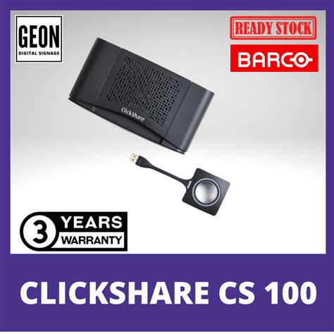 Barco Clickshare Cs 100 Stand Alone Wireless Presentation System For