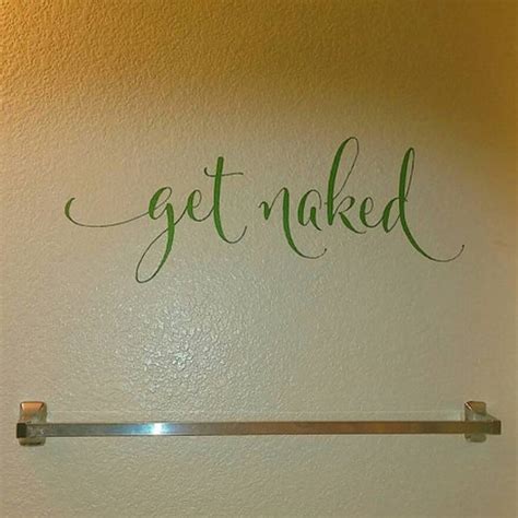 Get Naked Vinyl Wall Decal Bathroom Shower Door Bathroom Wall Decor