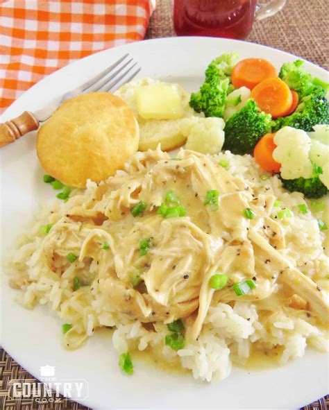 Crock Pot Chicken And Gravy The Country Cook