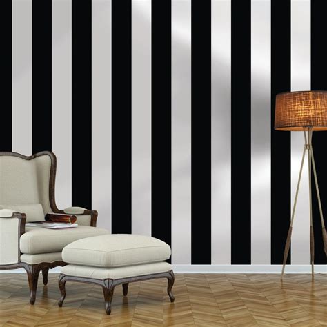Black White Striped Wallpaper Life Styles
