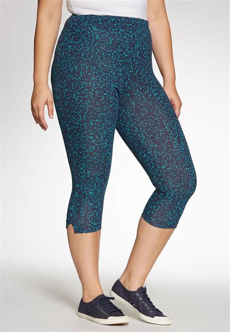 These Plus Size Capri Leggings Are A Basic That Are Useful Year Round Wear Alone Or Under One