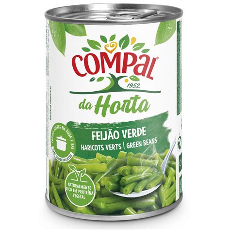 Feijão Verde Cozido Compal da Horta emb 410 gr peso escorrido 234