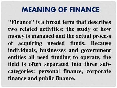 Finance Meaning And Types Of Finance Businesser