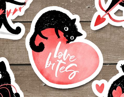 Valentine Cats Behance