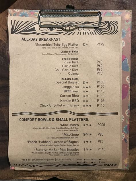 Cosmic Poblacion Makati Restaurant Happycow