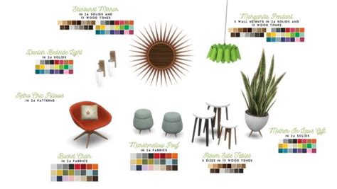 Mid Century Eclectic Objects Redux By Peacemaker Ic Liquid Sims