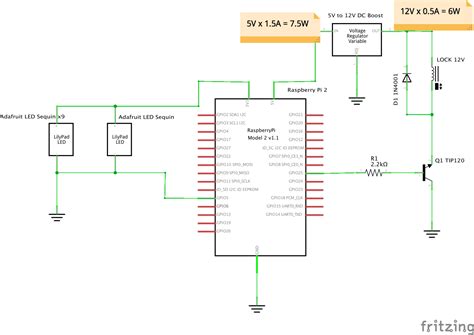 pi    wiring diagram correct  raspberry pi powering leds  solenoid lock