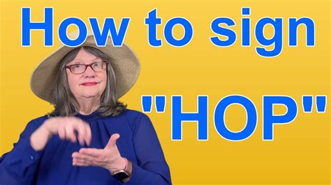 How To Sign Hop — Asl Word Of The Day — Word 147 Youtube